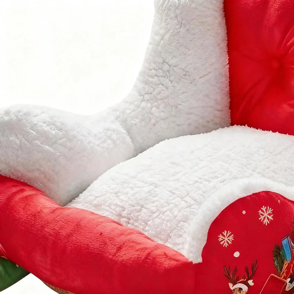 Christmas Sleigh Plush Pet Nest Bed for Cats & Small Dogs