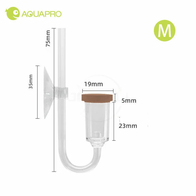 Aquarium CO2 Diffuser with Bubble Counter for Planted Fish Tanks