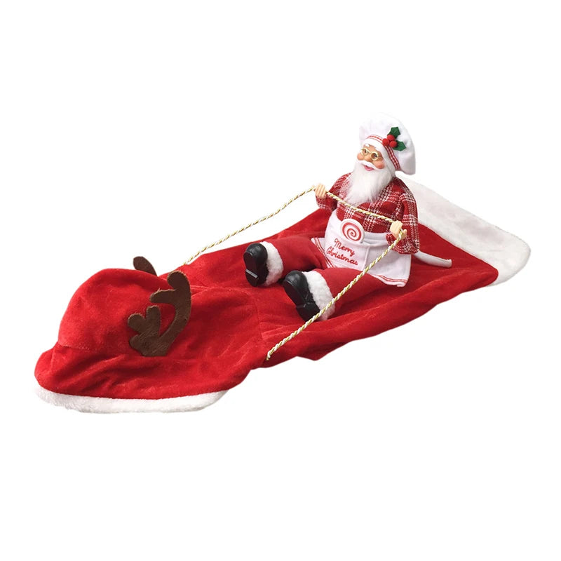 Santa Riding Dog Costume, Christmas Outfit for Dogs & Cats