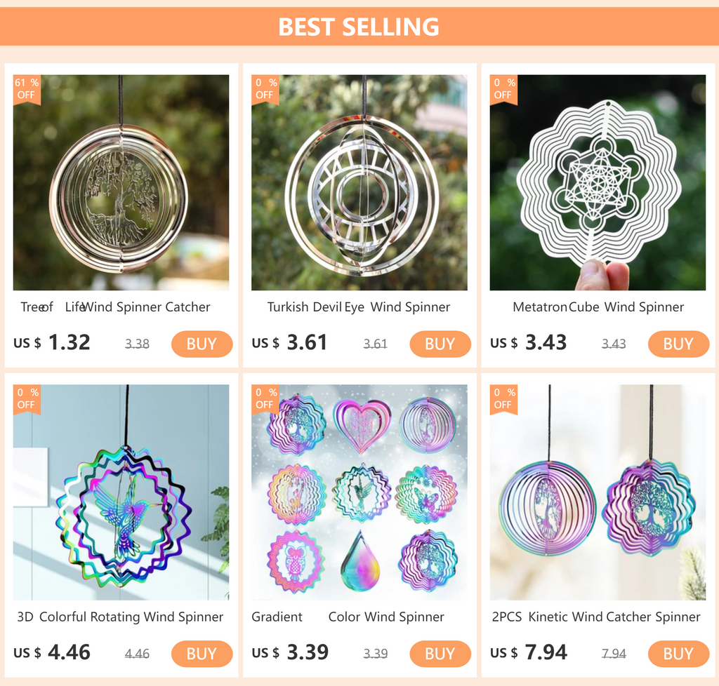 Cat Silhouette 3D Wind Spinner, Hanging Garden Decor for Cat Lovers
