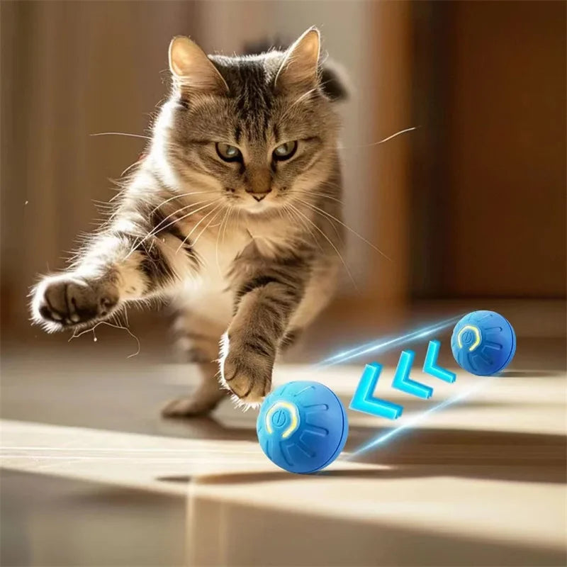 Automatic Moving Bouncing Ball Toy for Dogs, USB Rechargeable Play