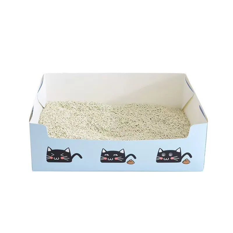 Disposable Foldable Cat Litter Box, Waterproof Portable Travel Tray