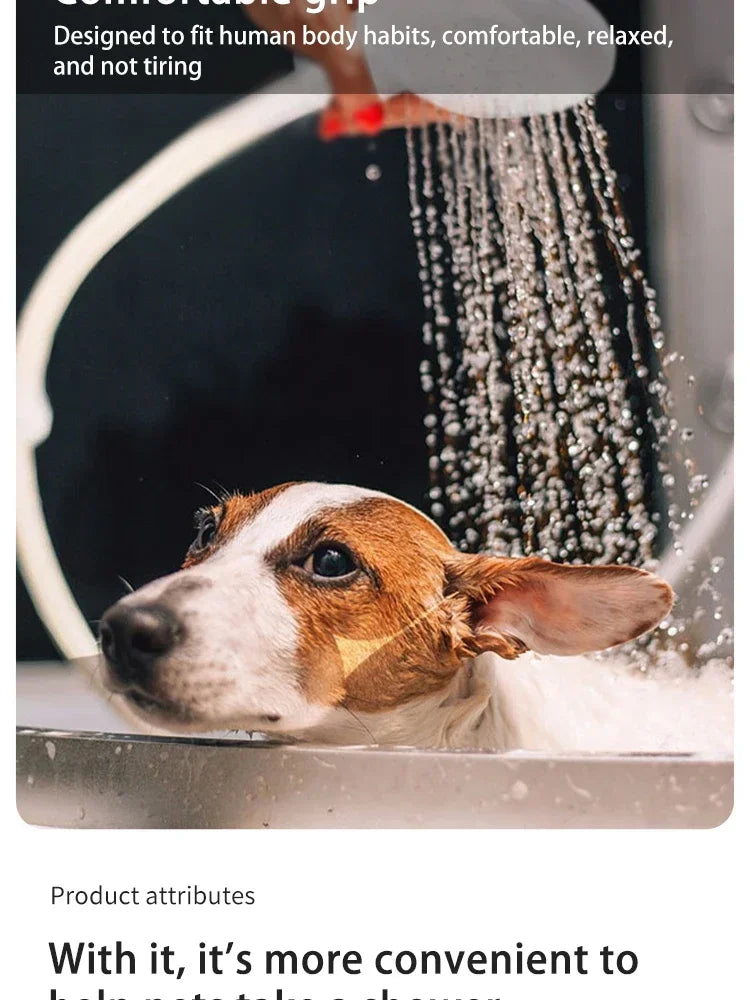 Pet Shower Sprayer Head for Dog and Cat Bathing, Garden Hose Fit