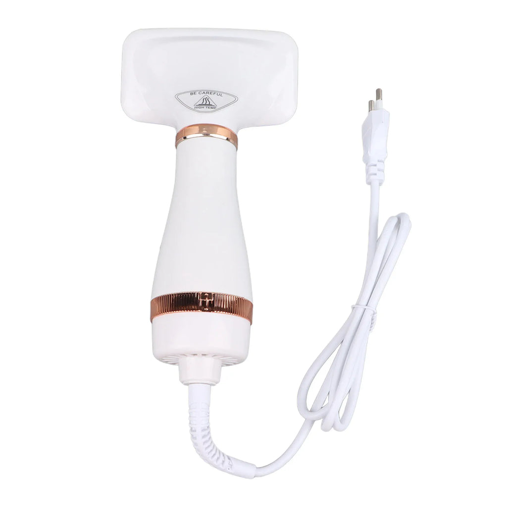 2-in-1 Handheld Pet Grooming Dryer with Slicker Brush for Dogs
