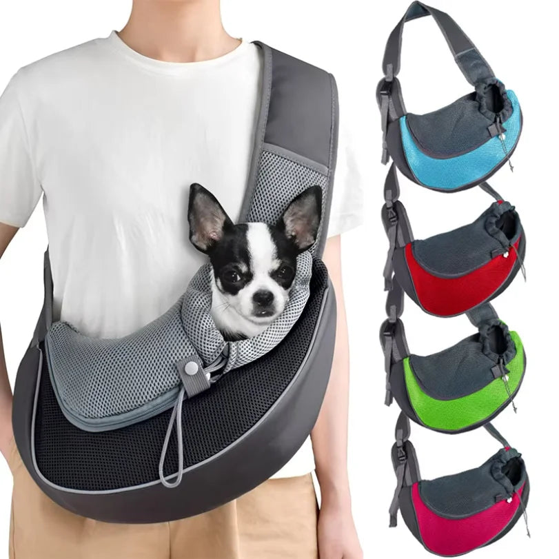 Pet Carrier Sling Bag Mesh Crossbody Shoulder Tote for Cats & Dogs