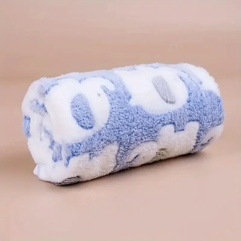 Christmas Elephant Flannel Pet Blanket for Dogs & Cats