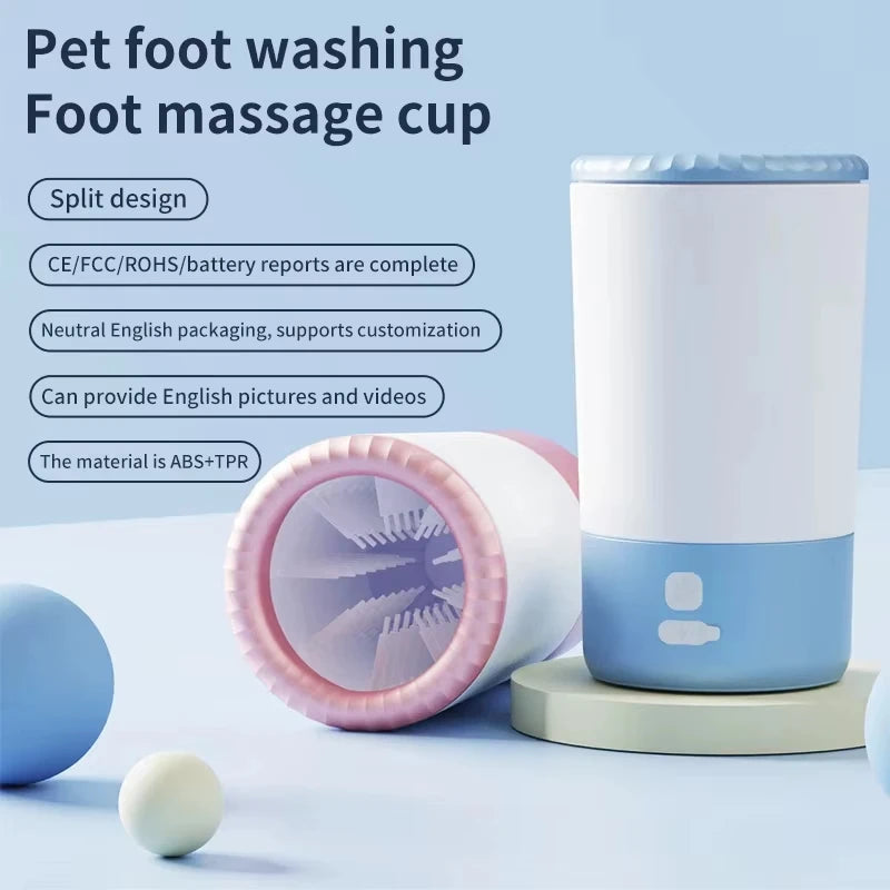 Electric Automatic Dog Paw Washer, Portable Quiet Paw Cleaner