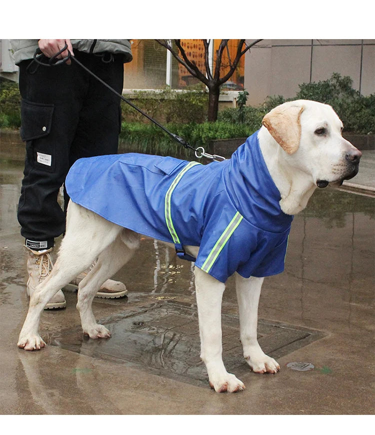 Corgi Cloak Style Hooded Dog Raincoat, Reflective Waterproof Poncho