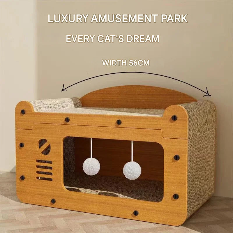 2-in-1 Vertical & Horizontal Cat Scratching Post and Scratch Board