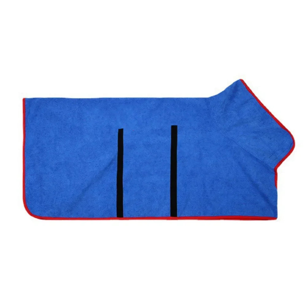 Absorbent Dog Bathrobe, Quick-Drying Pet Bath Towel for Dogs & Cats