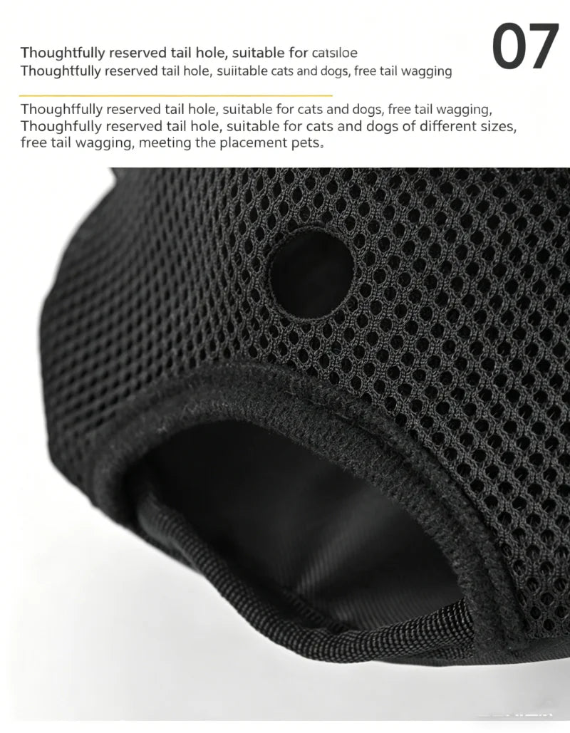 Double-Shoulder Pet Carrier Bag, Breathable Travel Backpack