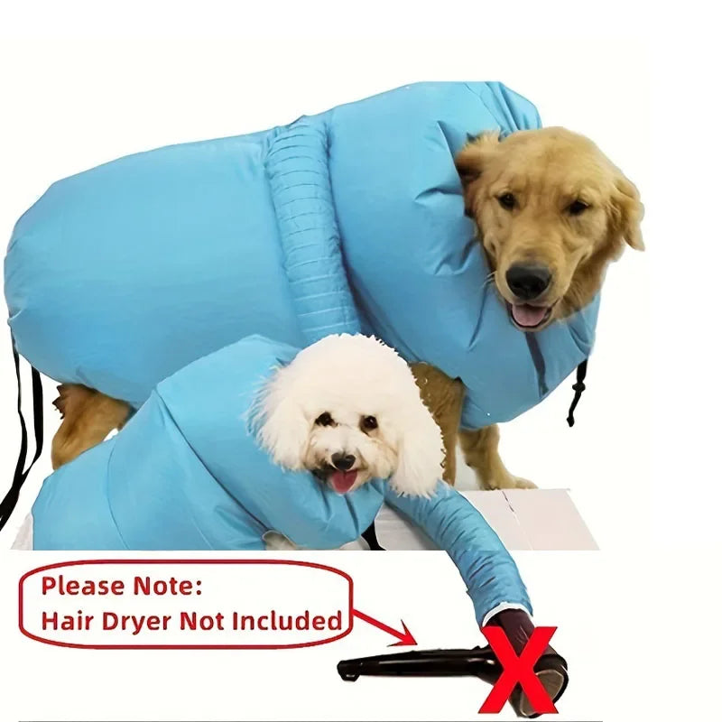 Portable Pet Drying Bag for Dogs and Cats, Foldable Hair Dryer Box