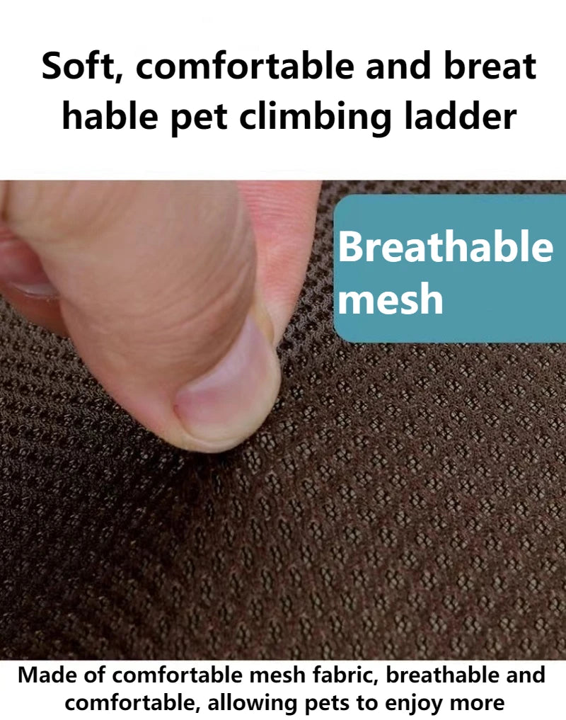 3-Step Anti-Slip Pet Stairs for Small Dogs and Cats to Bed