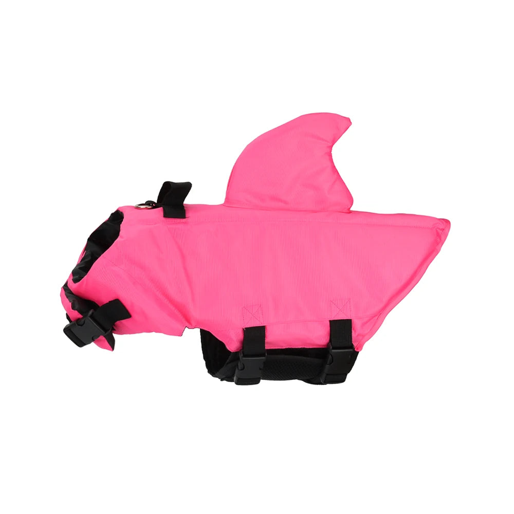 Shark Fin Dog Life Jacket, Adjustable Swim Vest for Small & Medium Dogs