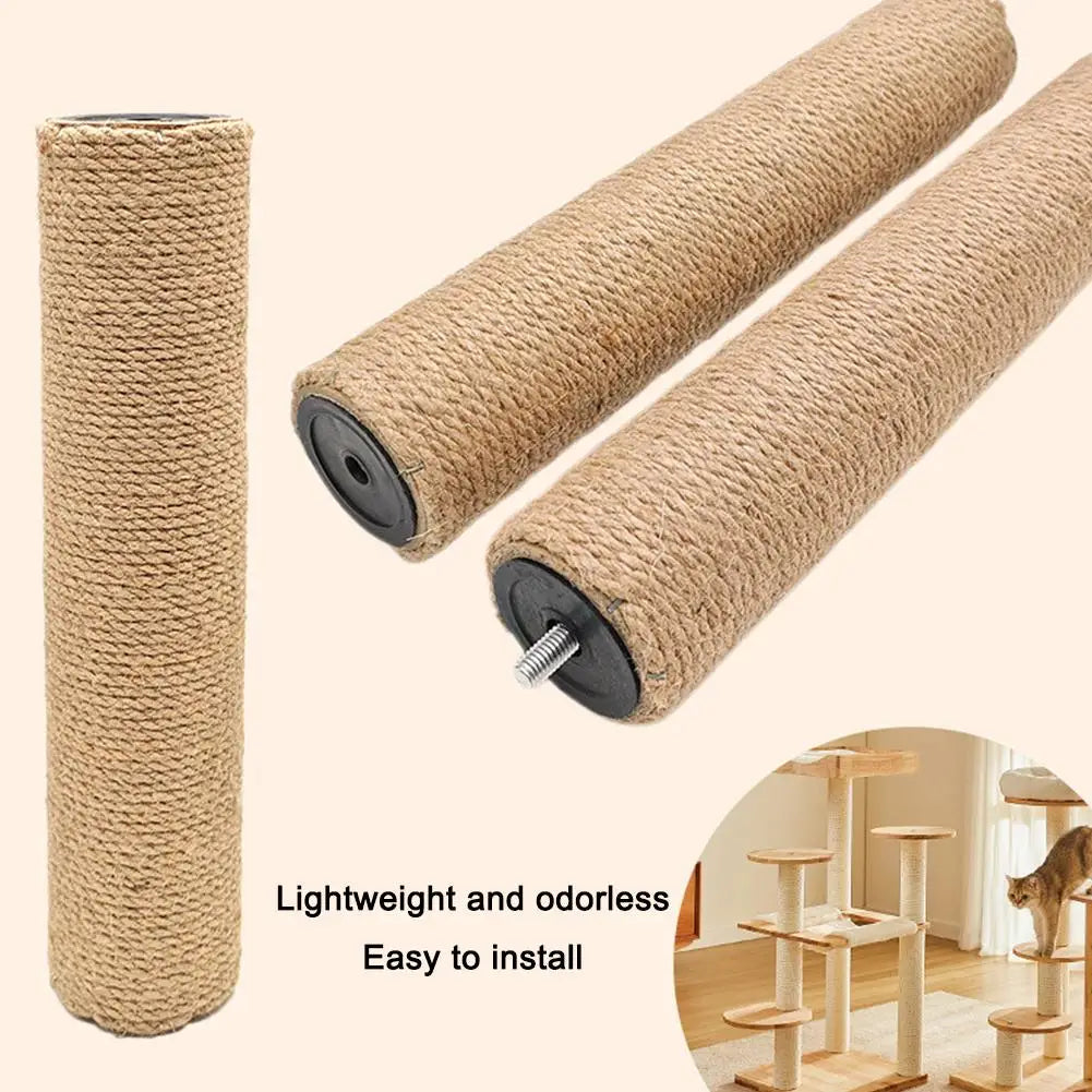 Replaceable Sisal Cat Scratching Post for DIY Cat Trees