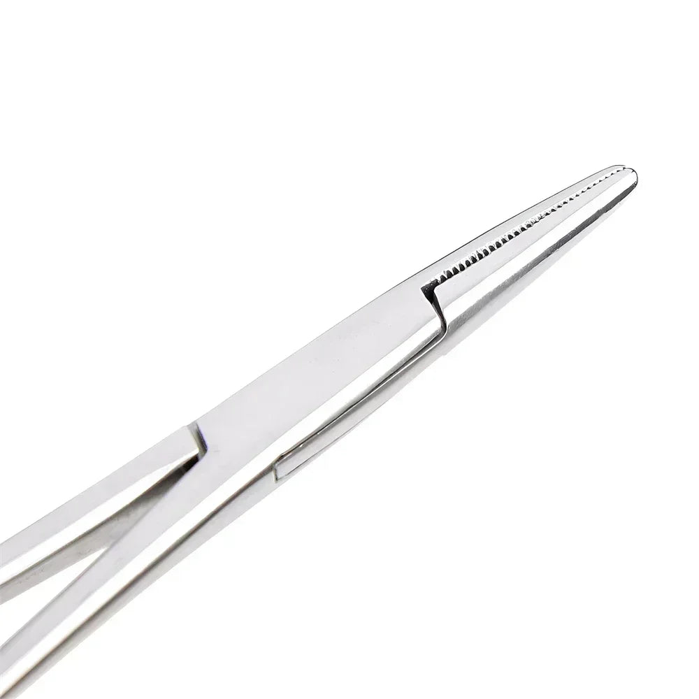 Curved Stainless Steel Pet Hemostat for Ear Hair Removal & Grooming