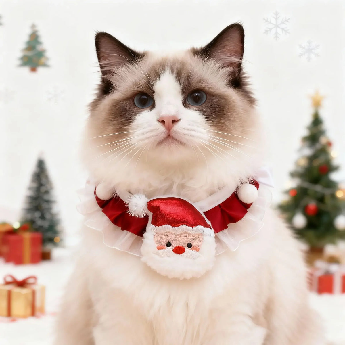 Christmas Pet Collar Bandana, Festive Holiday Dog & Cat