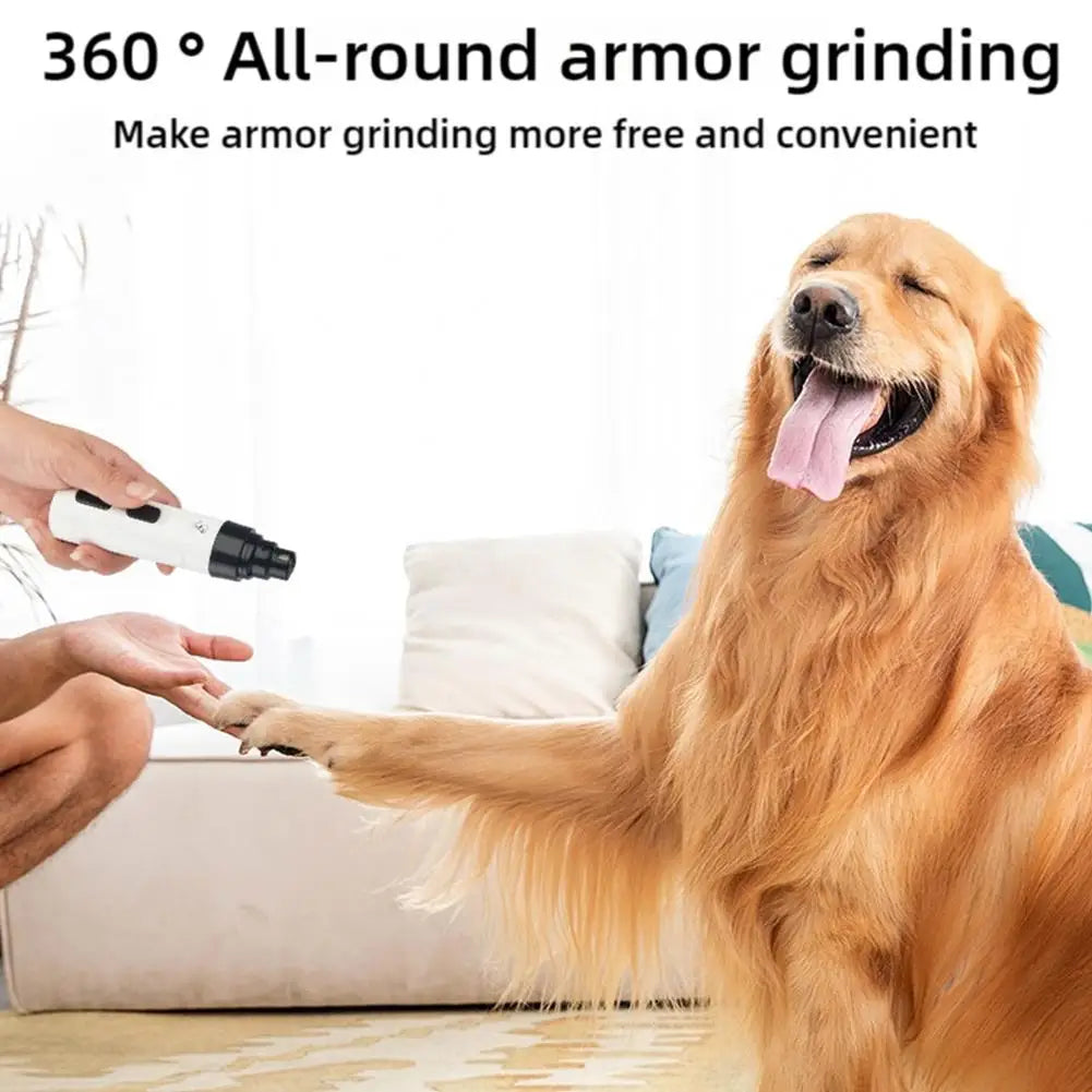Painless Electric Dog Nail Grinder, USB Rechargeable Trimmer