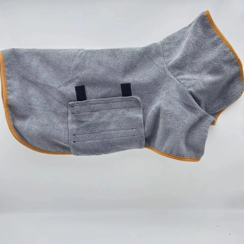 Absorbent Dog Bathrobe, Quick-Drying Pet Bath Towel for Dogs & Cats