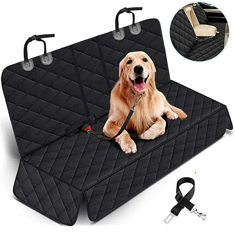 Waterproof Back Seat Dog Carrier Cover, Nonslip Car Seat Protector
