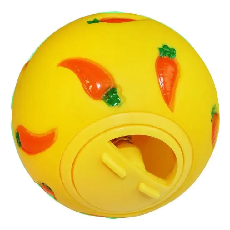 Rabbit Treat Ball Slow Feeder, Interactive Bunny Enrichment Toy