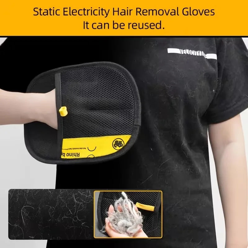 Pet Hair Removal Gloves for Furniture, Bedding & Sofas