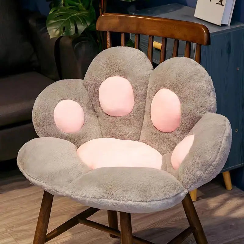 Giant Plush Cat Paw Floor Cushion, Soft Decor Pillow for Cat Lovers