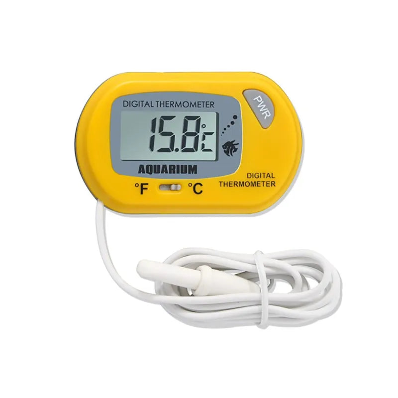 Digital Aquarium Thermometer with Probe & Suction Cup for Fish Tanks