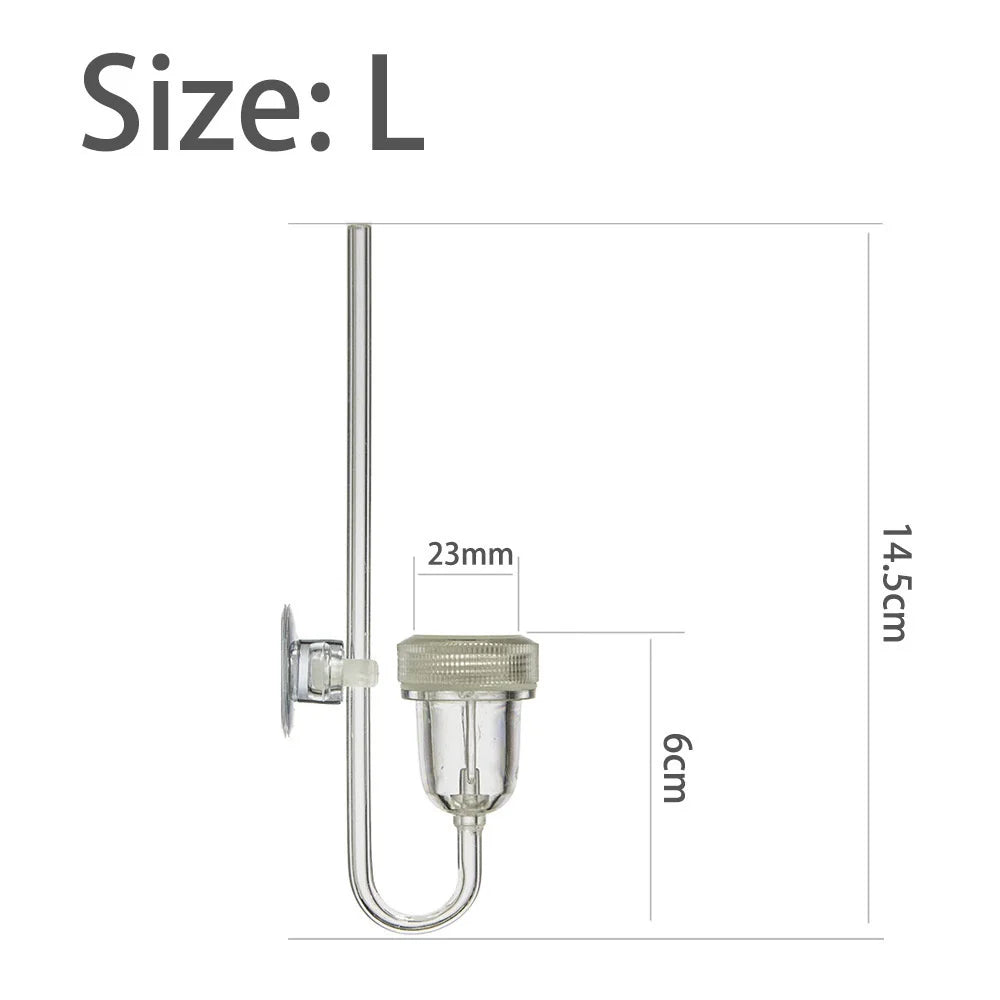 Aquarium CO2 Diffuser with Bubble Counter for Planted Fish Tanks