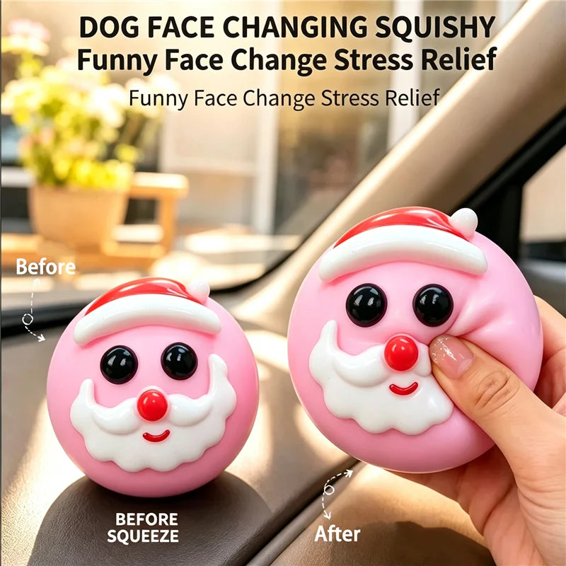 Christmas Limited Edition DIY Ugly Face Dog Squishy Squeeze Ball
