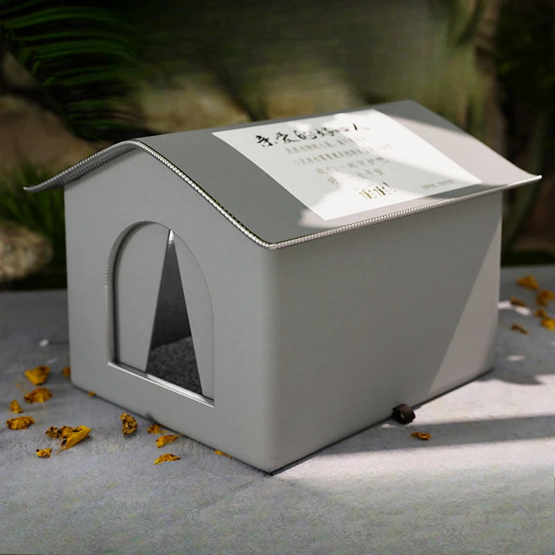 Foldable Waterproof Cat Cave Bed & Pet House for Cats and Small Dogs