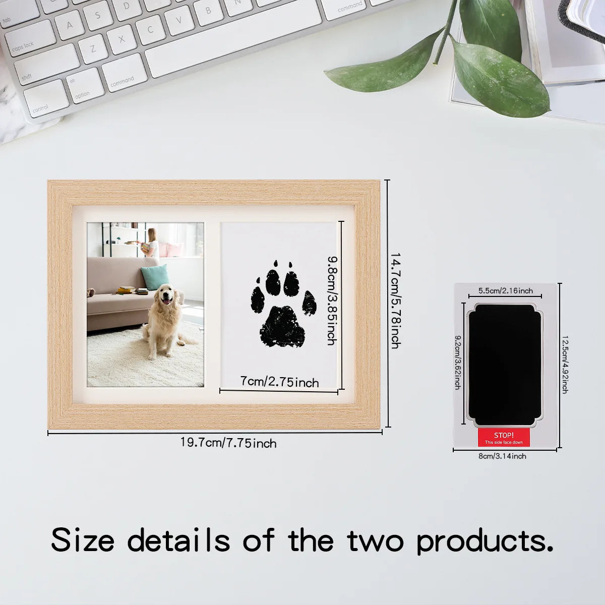 DIY Paw Print Photo Frame, Pet Memorial Keepsake Display