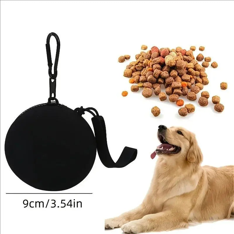 Silicone Dog Treat Pouch, Portable Clip-On Training Snack Holder