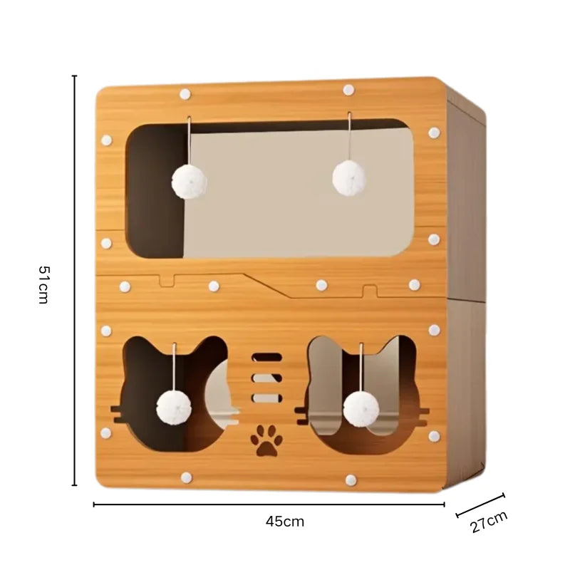2-in-1 Vertical & Horizontal Cat Scratching Post and Scratch Board