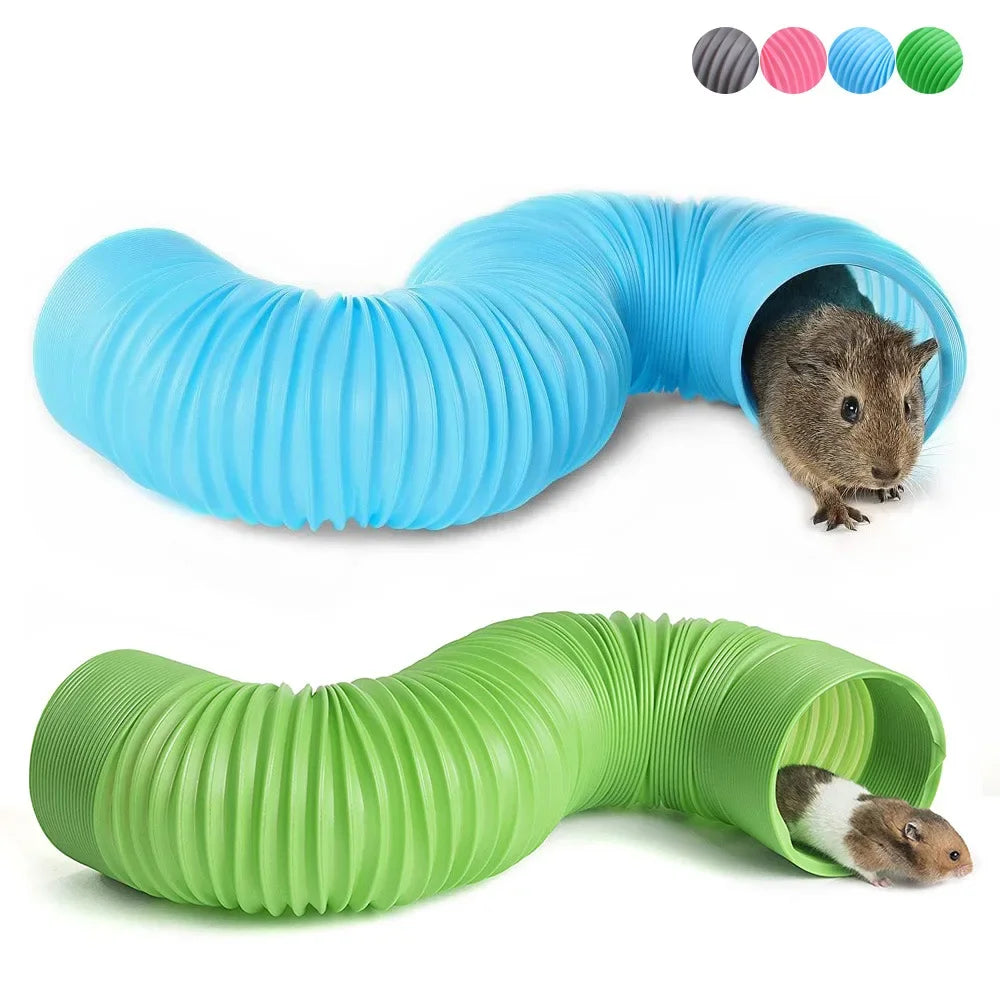 Telescopic Hamster Play Tunnel Tube for Guinea Pigs, Rats & Ferrets