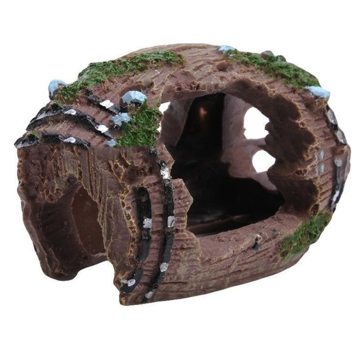 Aquarium Hollow Log Tree Tunnel Cave, Fish Tank Hideout Decoration