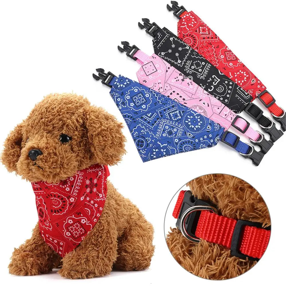 Washable Triangle Pet Bandana Scarf for Dogs and Cats