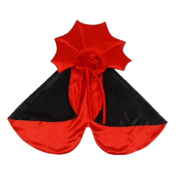 Halloween Vampire Cloak Costume for Dogs and Cats, Adjustable Cape
