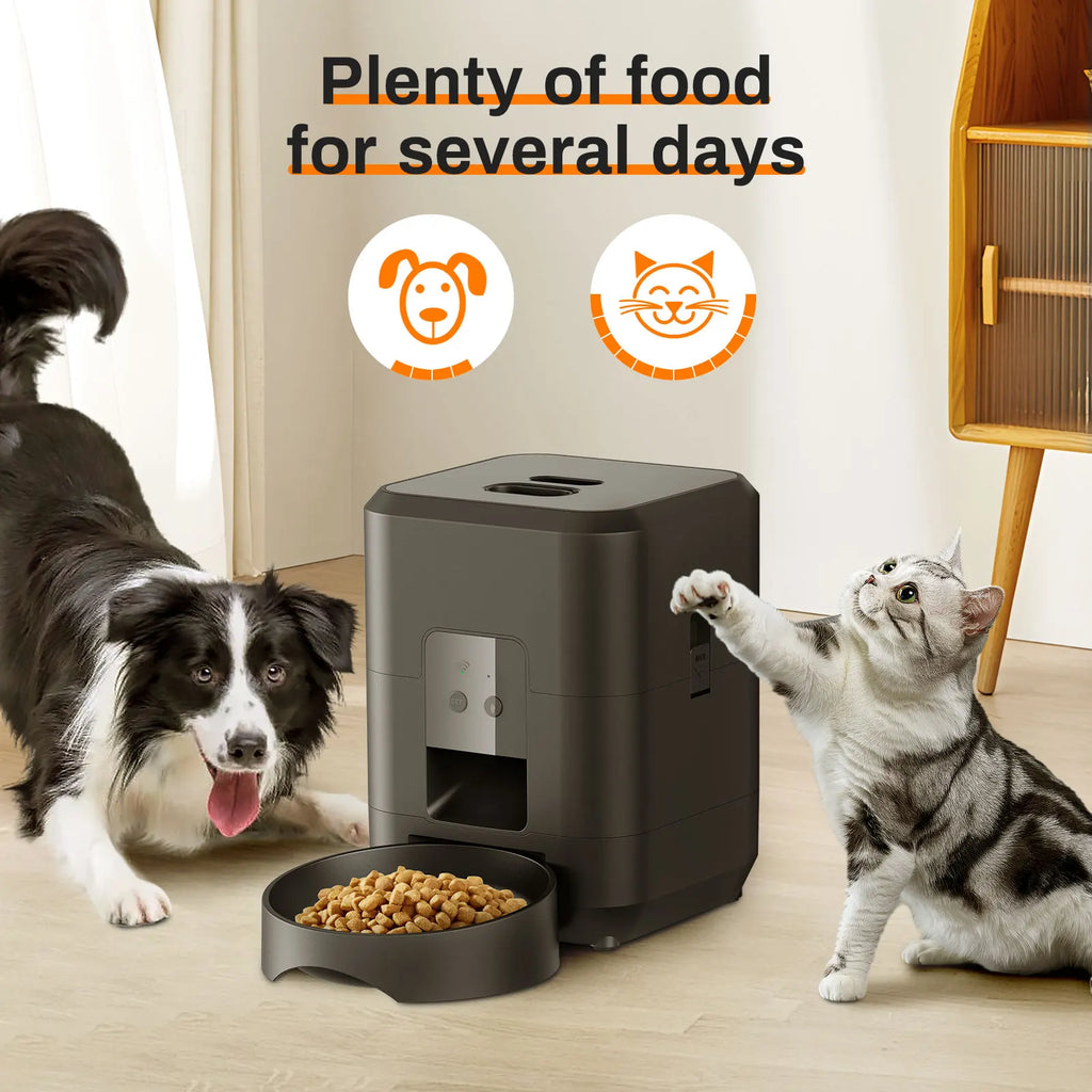 Smart Automatic Pet Feeder with Timer for Cats and Small Dogs