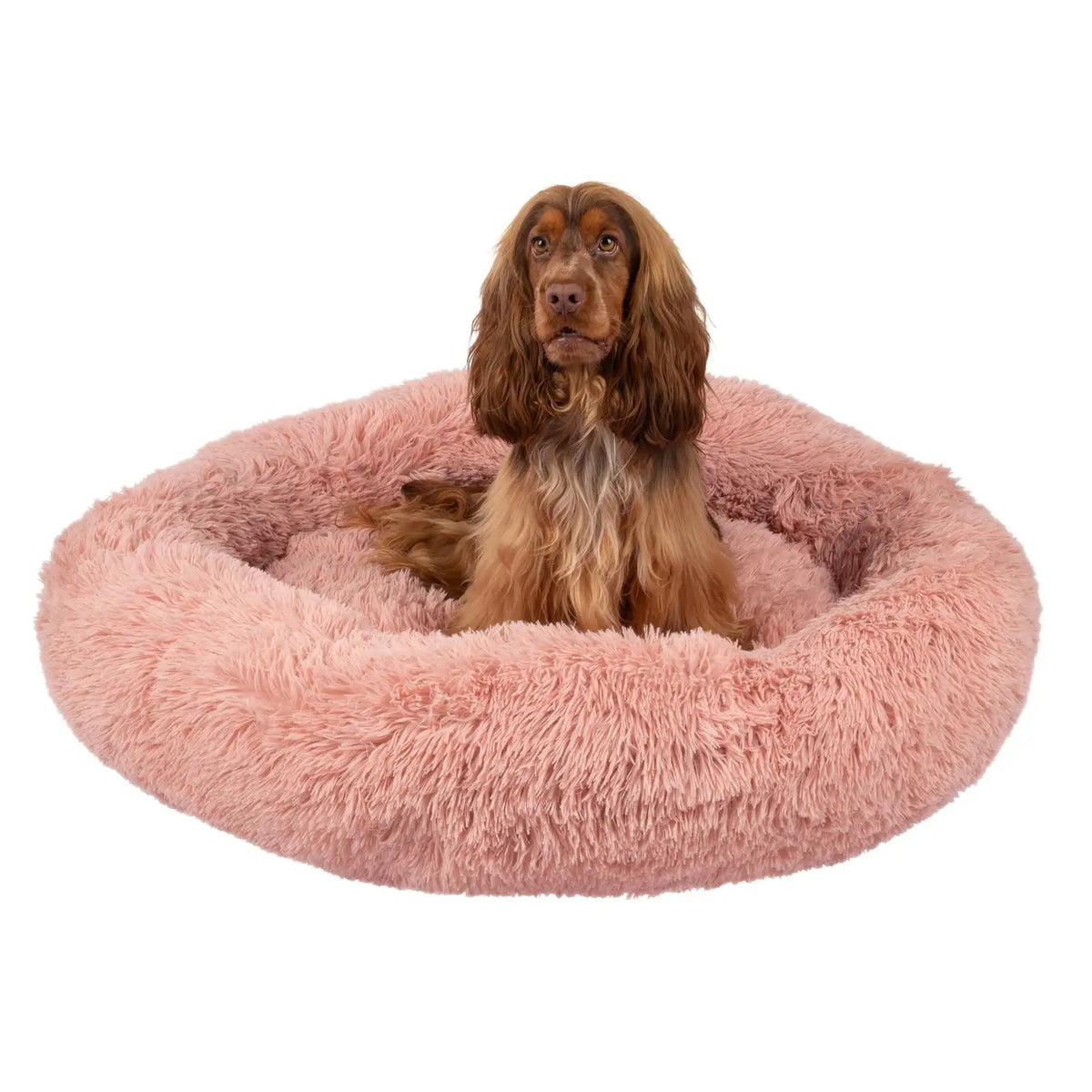 Calming Orthopedic Donut Dog Bed, Washable Pet Lounger