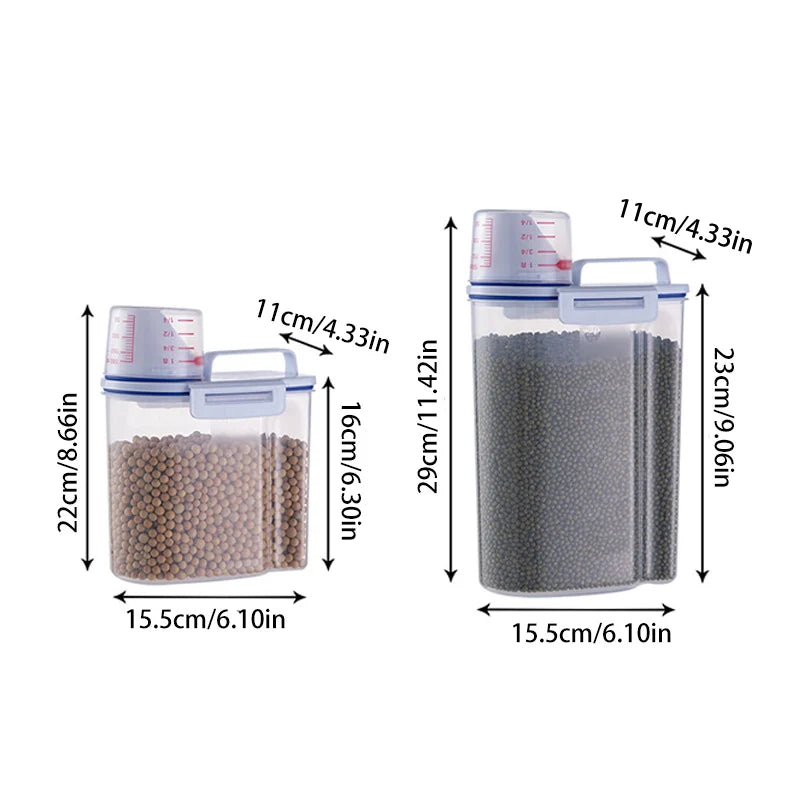 Airtight Pet Food Storage Container, Large Capacity for Dogs & Cats