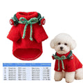 Christmas Red & Green Dog Sweater, Xmas Holiday Pet Clothes