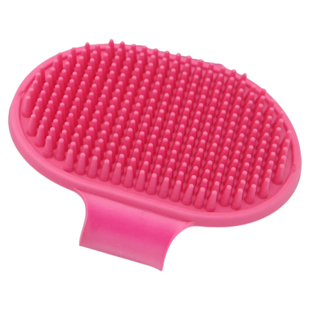 Silicone Pet Bath Massage Brush, Deshedding Tool for Dogs & Cats