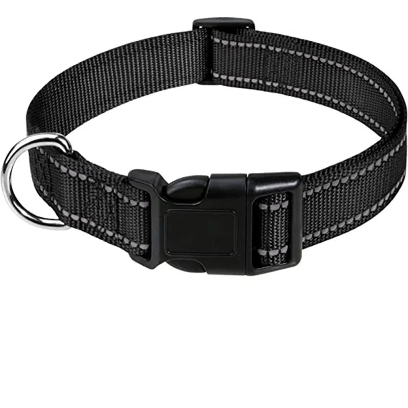 Adjustable Nylon Dog Collar, Soft Buckle Collar for Puppies & Dogs