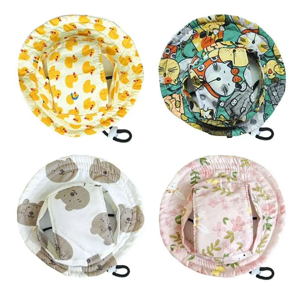 Adjustable Pet Sun Hat with Ear Holes for Dogs and Cats