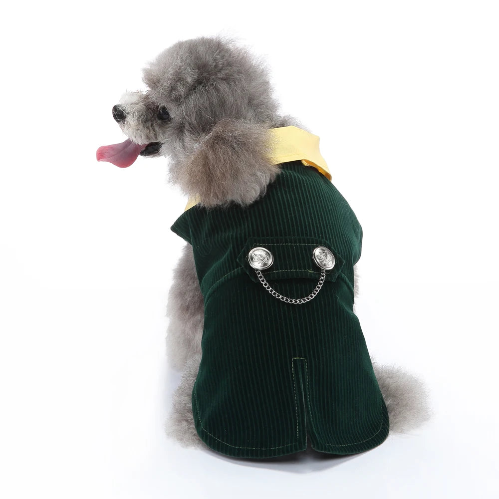 Dog Tuxedo Formal Suit, Christmas & Halloween Party Costume