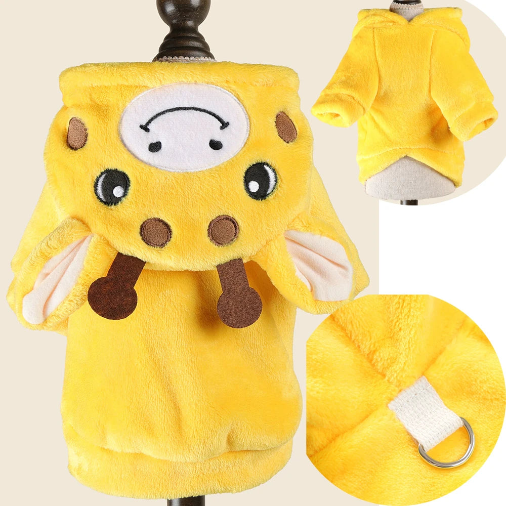 Funny Halloween Fleece Cosplay Costume for Small Dogs