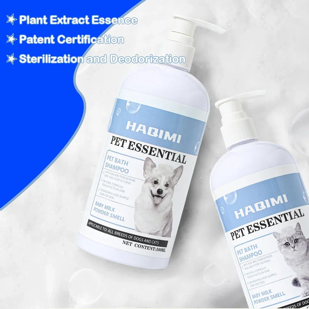 Gentle Deodorizing Pet Shampoo 500ml for Dogs and Cats, Anti-Itch