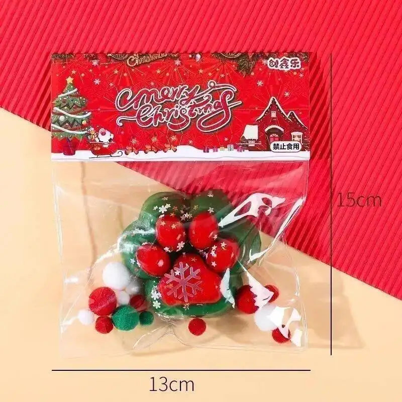 Christmas Cat Paw Squishy Fidget Toy, Stress Relief Gift