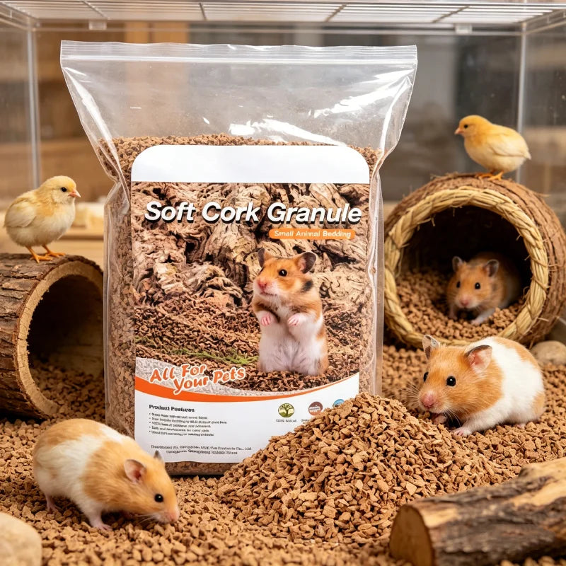 Dust-Free Walnut Sand Bedding Litter for Hamsters and Small Pets